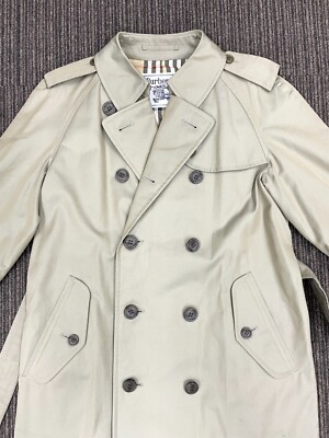Authentic BURBERRY 90s Vintage Trench Coat with Belt Nova Check