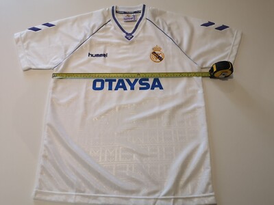 hummel Real Madrid レプリカユニフォーム Hummel ~ Real Madrid 1990-1992 Hummel Home jersey Men's Size
