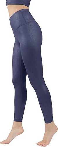 90 Degree By Reflex Womens High Waist High Shine Faux Leather Disco Ankle - Picture 4 of 5