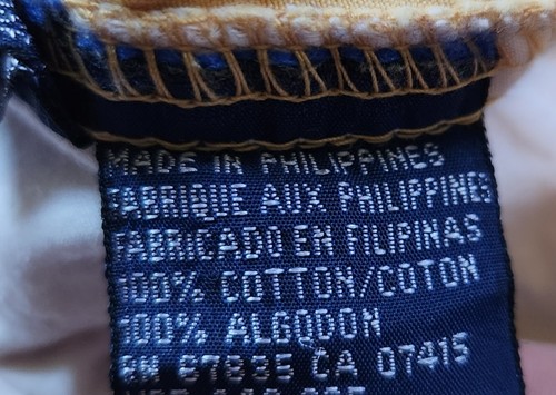 Pantalones Cortos Nautica Vintage Para Hombre Amarillo Elástico Cintura Bolsillos Talla Pequeña - Imagen 6 de 10