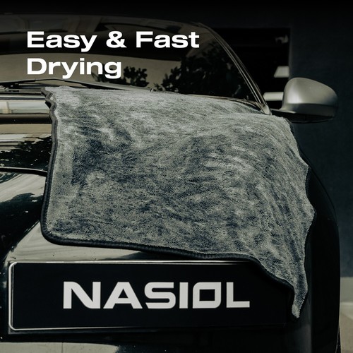 Nasiol Car Drying Towel 60X90 cm, 600 gsm - Water Absorbing Microfiber EVO Towel - 第 5/9 張圖片