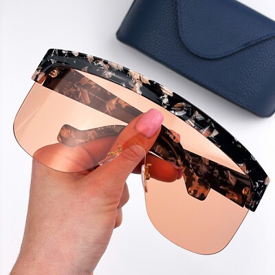 Loewe Women Sunglasses Coloured Havana Bordeaux Mask Shield  display picture 2