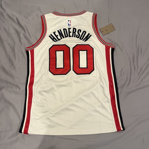 Scoot Henderson Portland Trail Blazers Cream Jersey Men’s Large - Picture 1 of 6