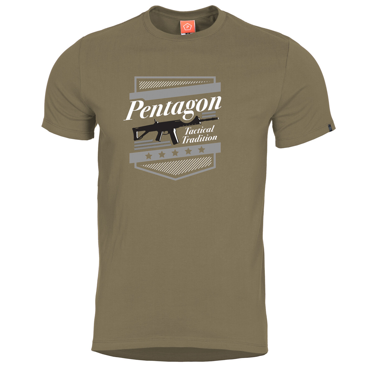 Pentagon Ageron A.C.R. Camiseta Hombre Algodón Deporte Ejército Trekking Coyote