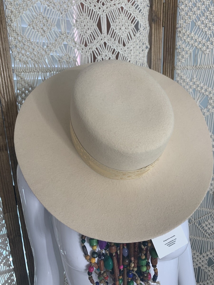 Lack of Color Sierra Hat Size M (57cm) Color Beige Gold NWT  display picture 2