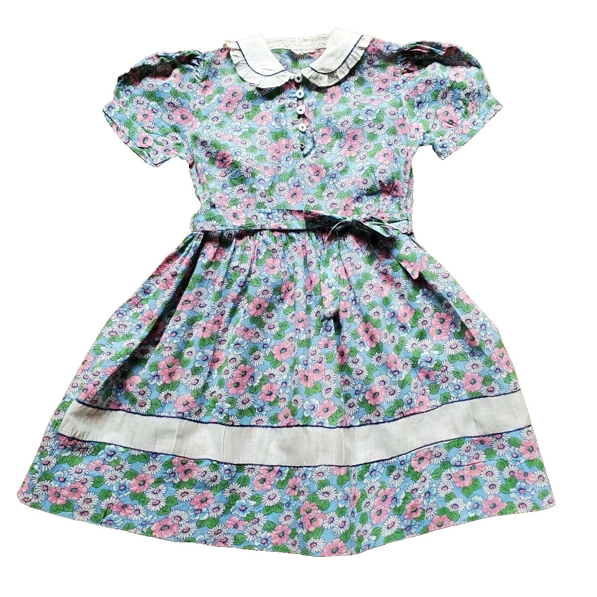 Girls' Cotton Vintage Dresses for Girls
