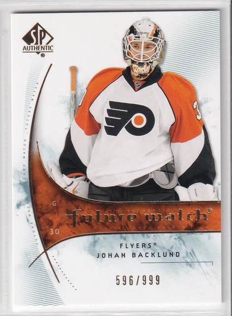 2009-10 SP Authentic Future Watch #195 Johan Backlund RC /999 - SET BREAK