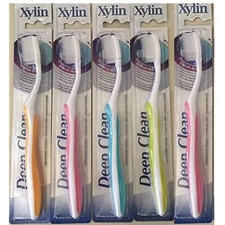 5X PCS New COSWAY Xylin Deep Clean Toothbrush with Nano Silver Random colours