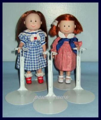 Set of 3 KAISER 20SM Doll Stands for Eden's 8'' MADELINE & Friends U.S.SHIPS FREE