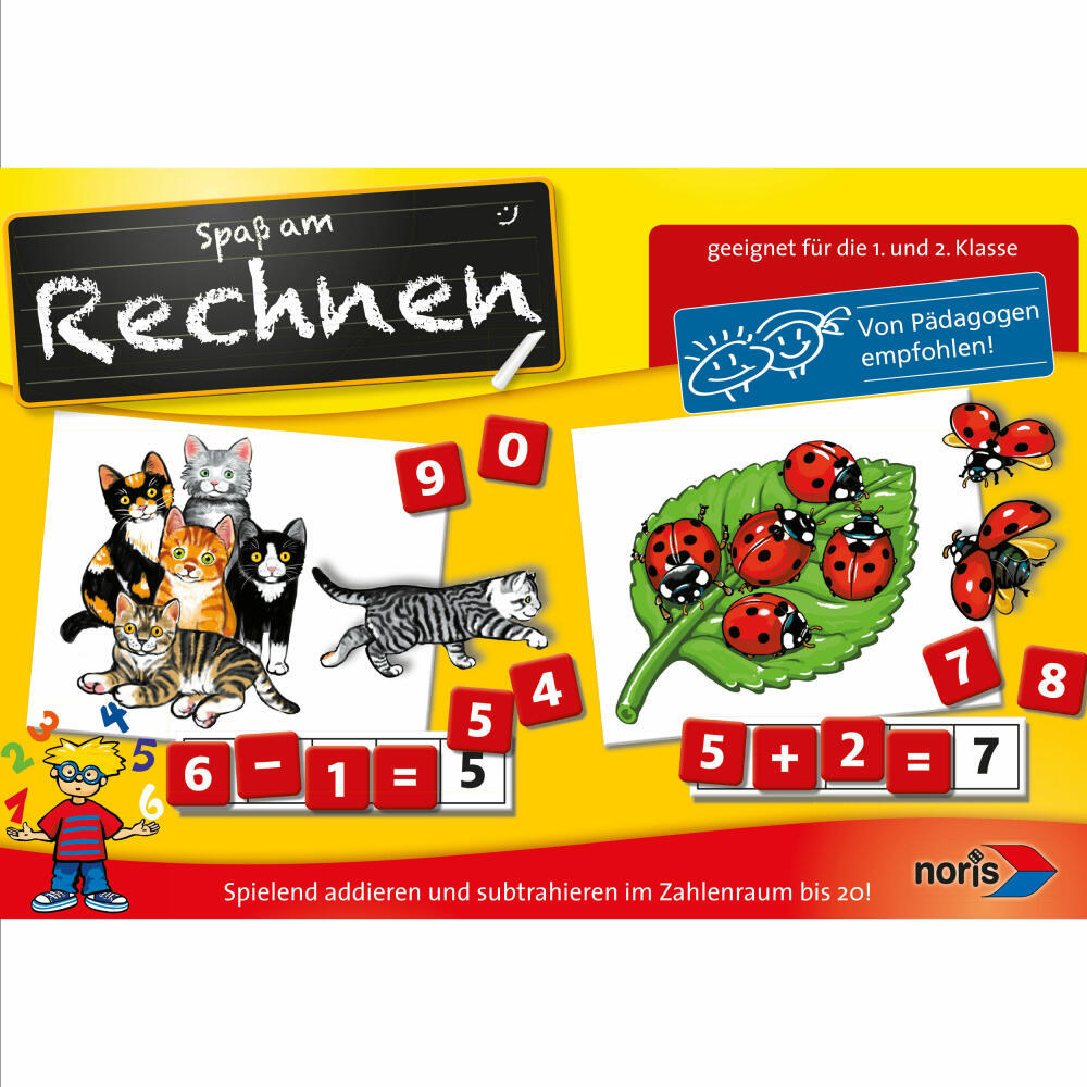 Thumbnail - Noris Rechnen Lernspiel Kinderspiel Wissensspiel Gedächtnisspiel Pappe