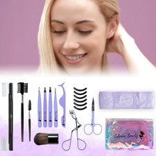 Wholesale Women  s Purple Eyebrow  Eyelash Grooming Set