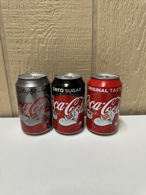 Coca Cola Can Netherlands 2017 Santa Cans Zero Sugar Light