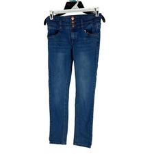 Vigoss Girls Blue Skinny Jeans Size 10 Mid-Rise Stretch Denim