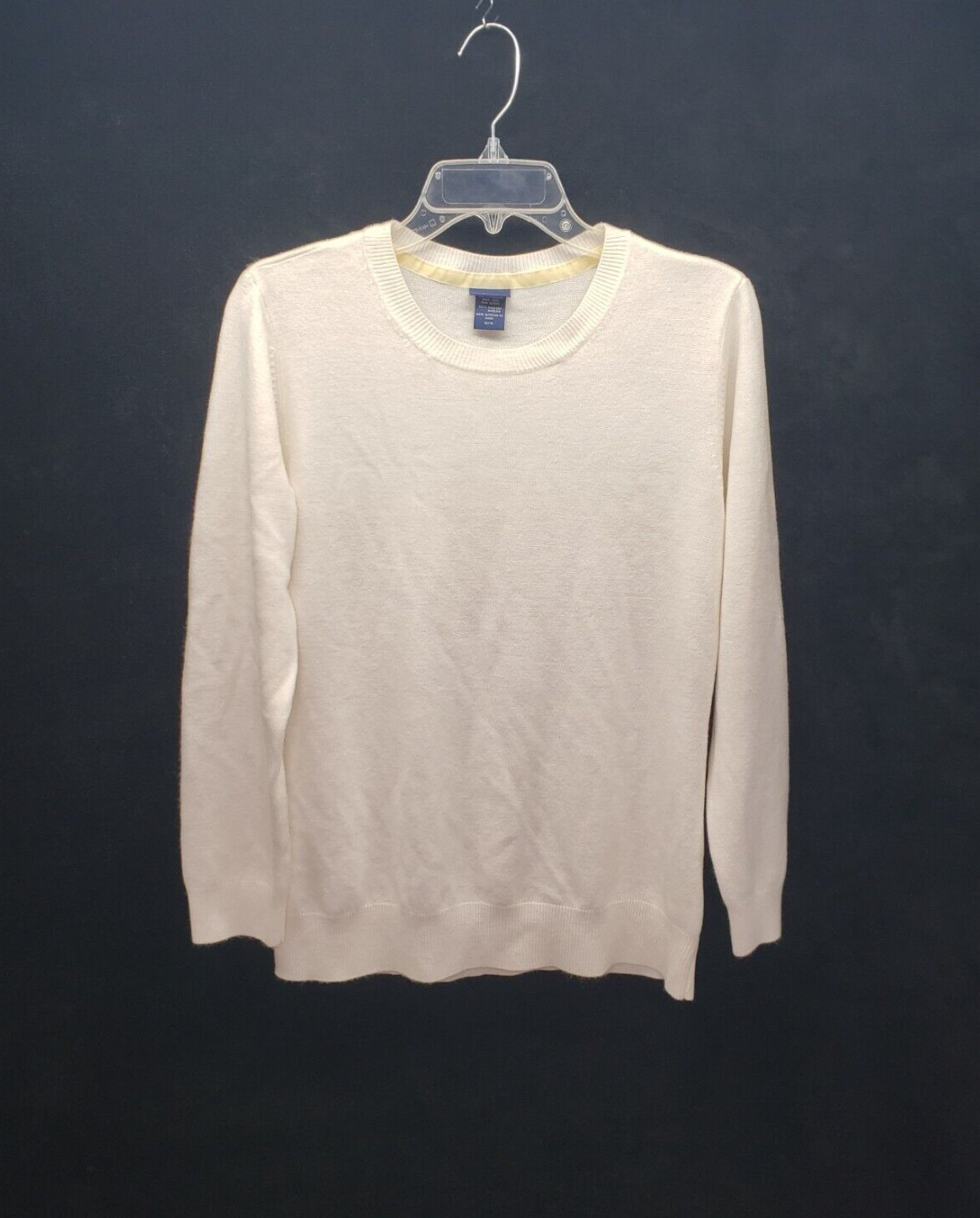 Basic Editions Cream Lightweight Jumper Long Slee… - image 1