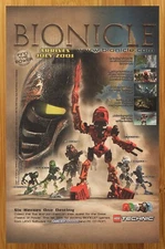 2001 LEGO Bionicle GBA Print Ad/Poster Original Authentic Video Game Promo Art