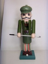VINTAGE GOLFER FIGURE NUTCRACKER 10" TALL
