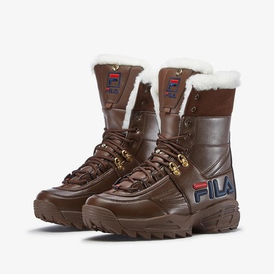 fila boots brown