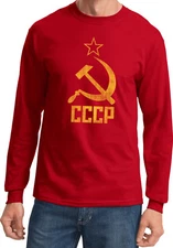Buy Cool Shirts Soviet Union T-shirt Distressed CCCP Long Sleeve