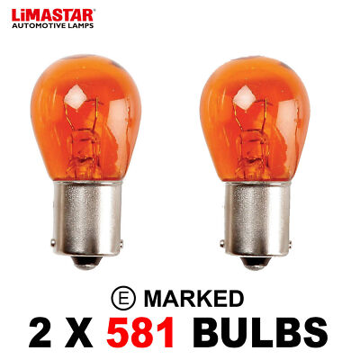 For Nissan Note E11 E12 E13 Amber Front Indicator Bulbs Bulb Tail Pair 21w PY21W
