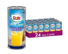 Dole 100 Pineapple Mango Juice, No Added Sugar, Excellent Source of Vitamin C