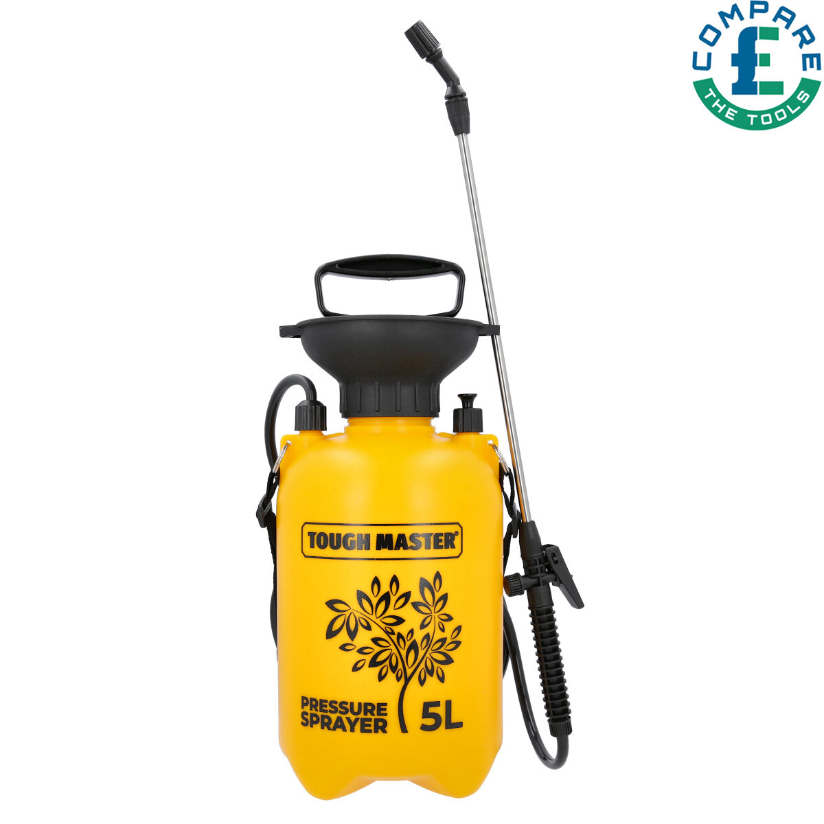 TOUGH MASTER Garden Hand Pump Sprayer 5L Portable Pressure Spray Bottle