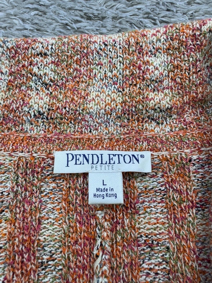 Chaqueta Pendleton Mujer Grande Pequeña Naranja Seda Tweed Blazer Abrigo Deportivo De Colección Años 90 Foto 3 de 4