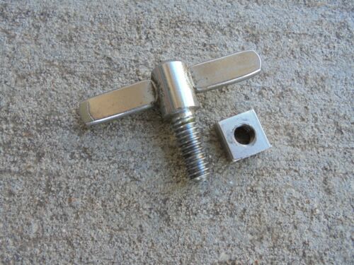 (1) VINTAGE SLINGERLAND DYNAMO HI HAT STAND-BUDDY RICH WS-24 WING SCREW & NUT - Picture 2 of 2