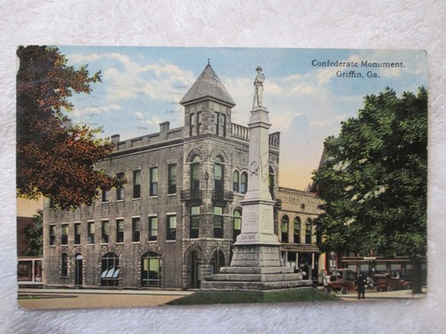 Griffin Georgia Postcard 1917 Confederate Monument