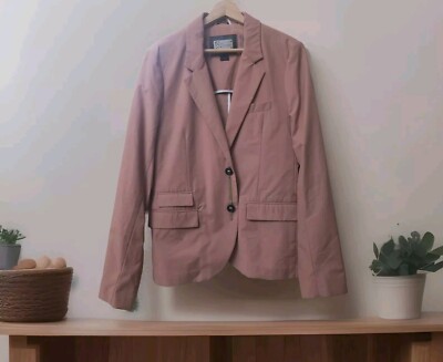 Mackage Women's Plazer Jacket Leather Stitching With Logo Size 38