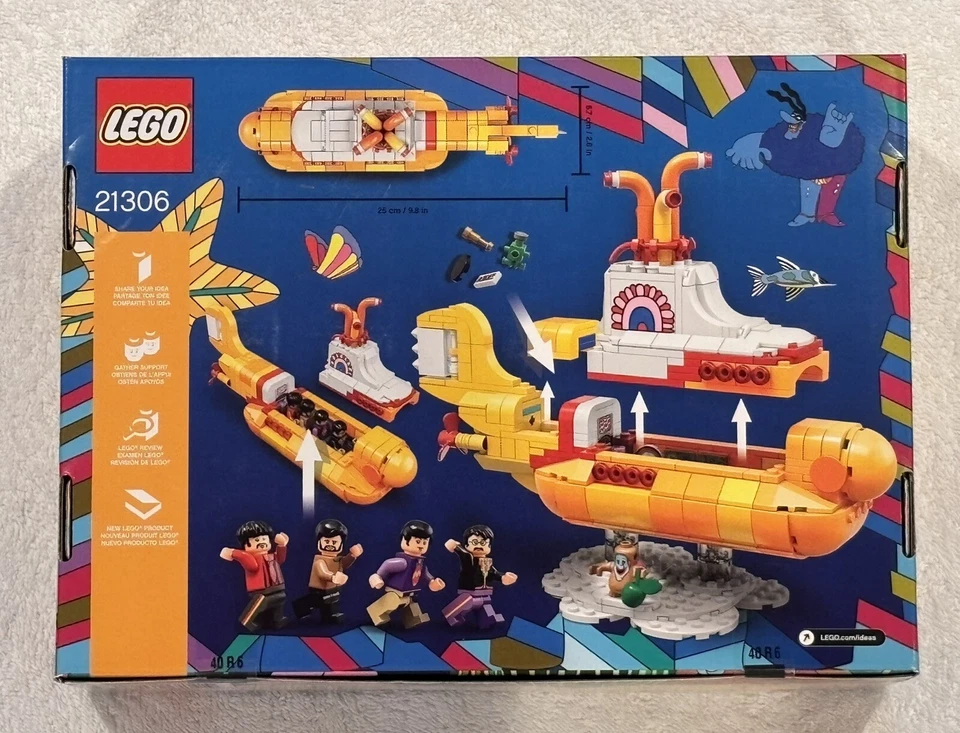 乐高 IDEAS 21306 披头士黄色潜水艇全新未拆封已退役 — 第 2/2 张图片