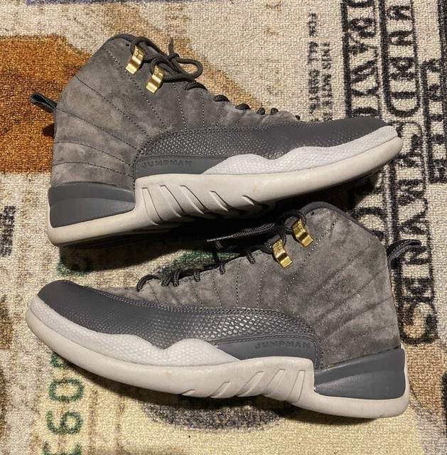 nike air jordan 12 retro dark grey