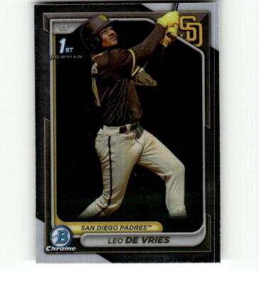 2024 Bowman Chrome & Chrome Prospects Baseball Base Singles (Pick Your Cards)