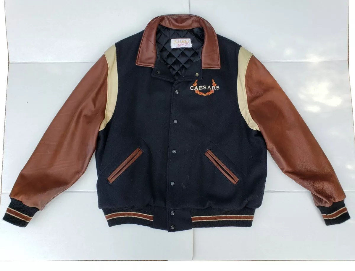 Louis Vuitton Leather Embroidered Varsity Jacke