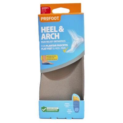 Profoot Heel Arch Pain Relief Orthotics Women's Pair UK
