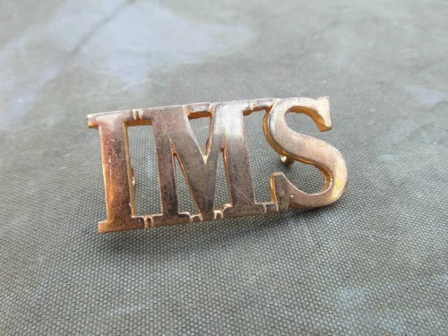British Indian Army Indian Medical Service IMS Shoulder Title WW2 era Badge