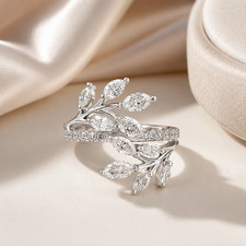 Cert 1.93 Ct Fancy Marquise Cut Natural Diamond Engagement Ring 14k White Gold