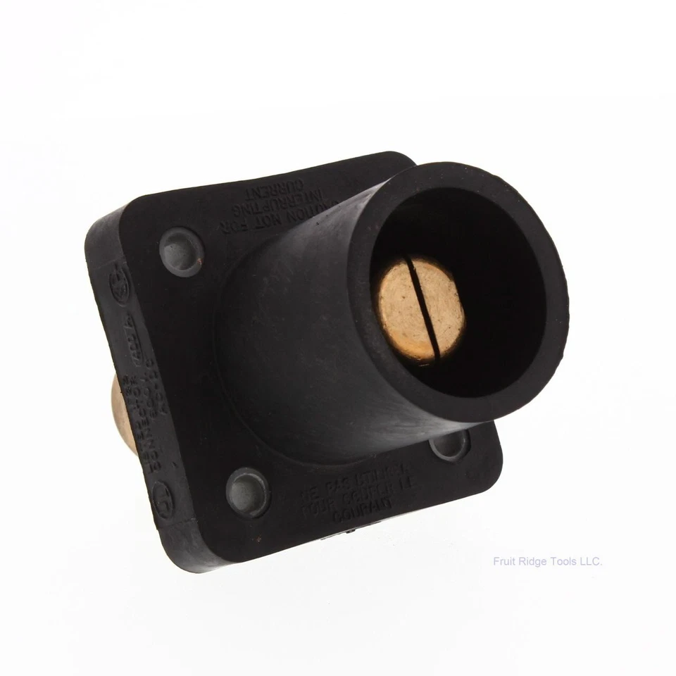 Joy Cooper 16 Series Male Black Single Hole Buss Bar Panel Mount E1016-1700B - Image 4 of 4