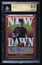 2020 Leaf Valiant New Dawn Orange Prismatic 16/75 Nick Swiney BGS 9.5 Auto 5e9