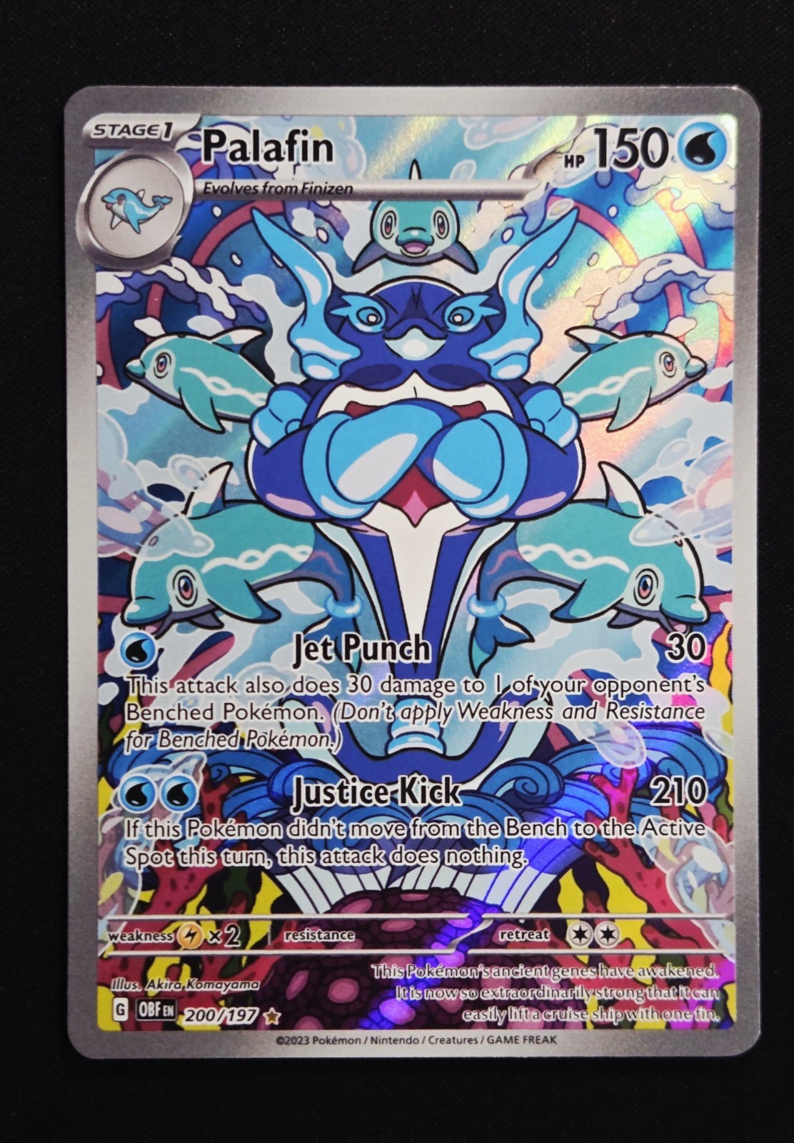 Palafin 200/197 Obsidian Flames Full Art Illustration Rare Pokemon NM