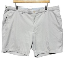 Peter Millar Crown Sport Shorts Mens 42 Gray Salem Performance Golf Casual Chino