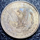 997 💎 1882-O $1 Morgan Silver Dollar AU COPPER RAINBOW COLORS GALORE