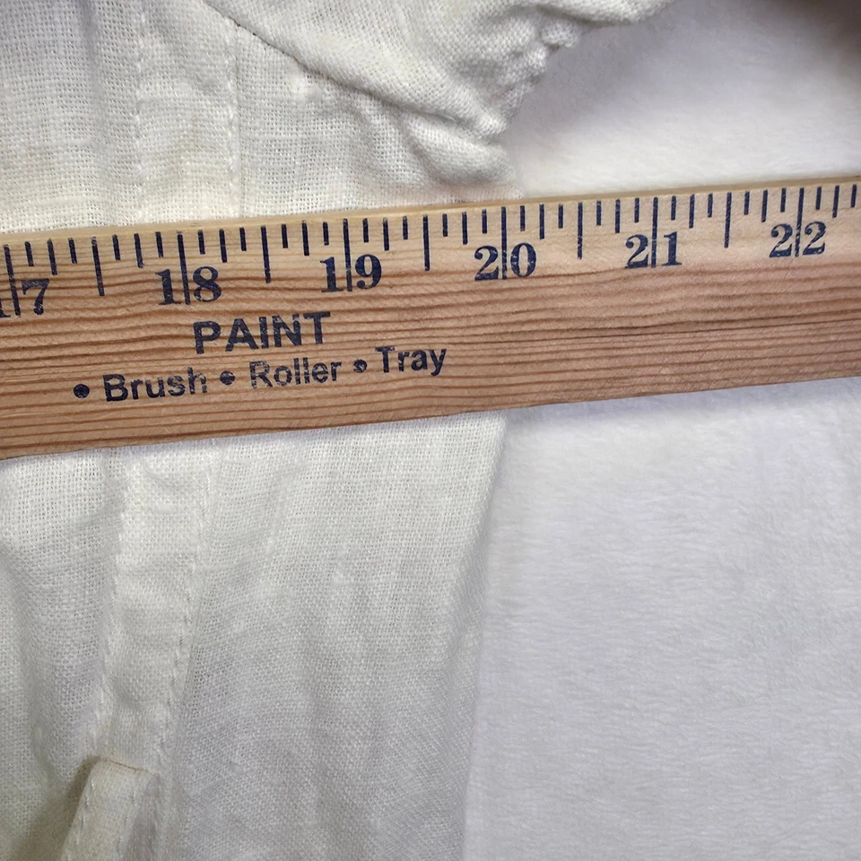 Gabbana Gabbana Gabbana Mujer 48 Blanco Doble Pecho Lino Hecho en Italia Foto 4 de 4