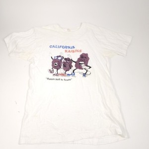 Vtg 80's California Raisins Raisin Hell In Texas T-Shirt Size M 36-40 Made USA