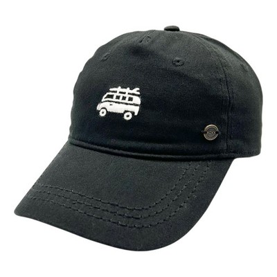Roxy Dad Hat Cap Strapback Women s Surf Van Black Adjustable Embroidered