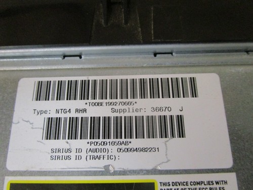 11 12 13 Jeep Grand Cherokee Radio Navigation CD Player Receiver Stereo 05091659 - Picture 9 of 9