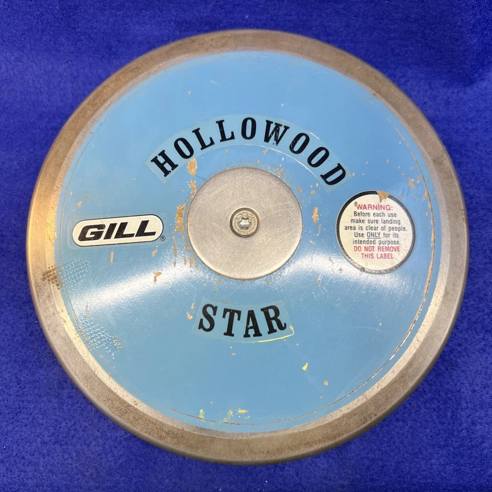 Gill Hollowood Star 1,6 кг деревянный дискус оригинальная краска и этикетки 1988 HS для мальчиков - Изображение 2 из 4