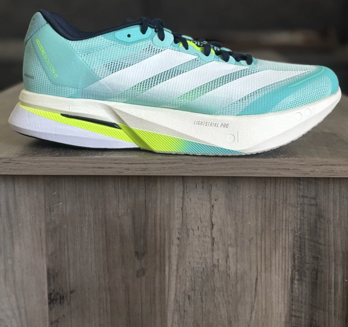Size 8.5 - Adidas Adizero Boston 13 Aqua Mint Teal Running Shoes JS4945 Men’s Shoes - Adizero Boston 13 Shoes - Turquoise | adidas Oman main image 4