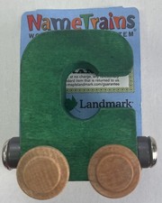 Maple Landmark Inc. 100030 NameTrains "C" Green Wooden Letter Car
