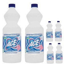6pcs 1L ACE Ultra Laundry Bleach For Whites Colour Clothes Stain Remover Cleaner