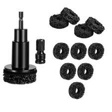 Wheel Hub Cleaning Kit with 10 Pads for Rust Removal on Studs and Brake Rotors